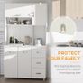 Multi Storage Cabinet Kitchen Cupboard Pantry w/ drawers and table space (FREE SHIPPING) Image 4
