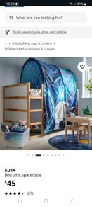Ikea kura bed tent