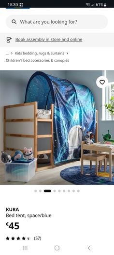 Ikea kura bed tent