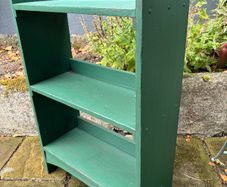 Vintage Green Wood Book Shelf