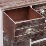 Sideboard with 10 Drawers Brown 113x30x79 cm Wood Image 2