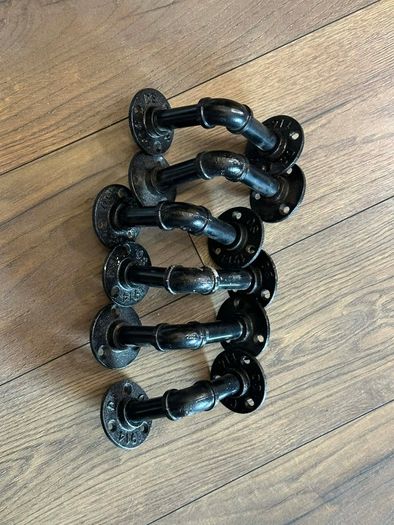 Industrial Pipe Shelf Brackets, wall decor, shelves,