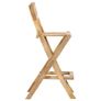 Folding Outdoor Bar Chairs 2 pcs Solid Mango Wood Image 4