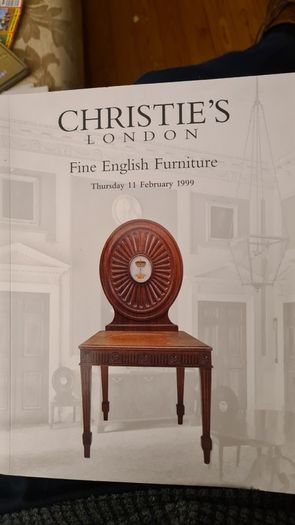 Christie's London Fine English Furniture 1999 Catalogue. In Very Good Condition.