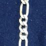 Heavy Solid 925 Silver Figaro Chain & Bracelet Set Image 4