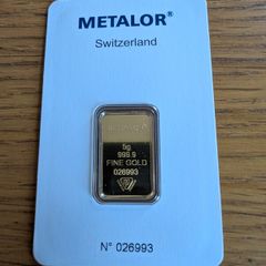 Metalor 5g gold bar