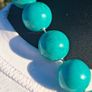 Turquoise Beaded Sterling Silver Necklace Image 6
