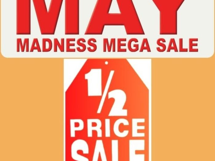 May Madness - Half Price Sale - 50% Off - Sale Ends Soon