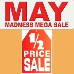 May Madness - Half Price Sale - 50% Off - Sale Ends Soon