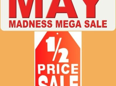 May Madness - Half Price Sale - 50% Off - Sale Ends Soon