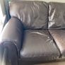 Italsofa brown leather 2 seater sofa Image 3