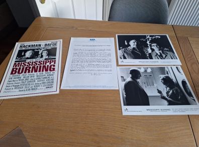 Mississippi Burning Movie Press Book And Photos