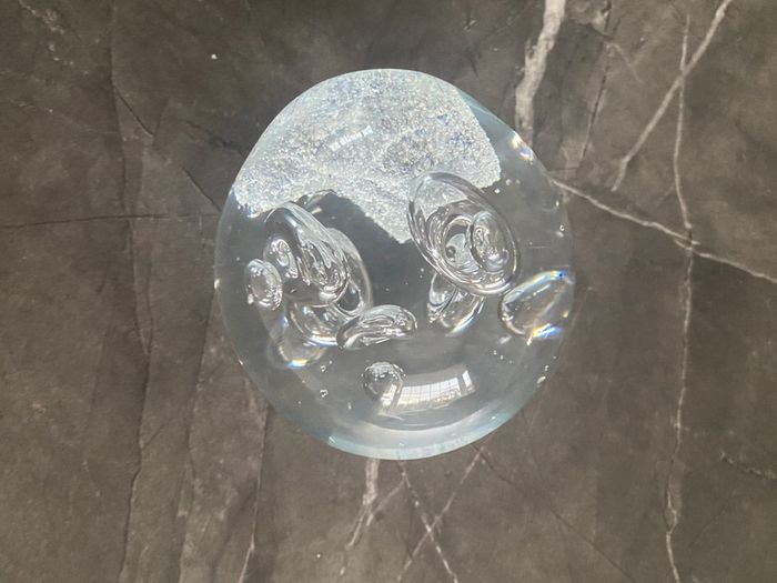 Vintage Clear glass paperweight