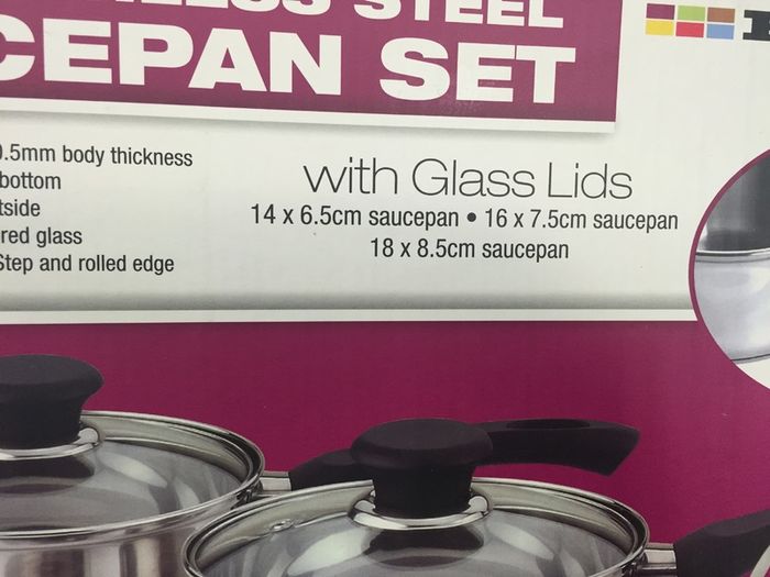 Stainless Steel Pot Pots Set of 3