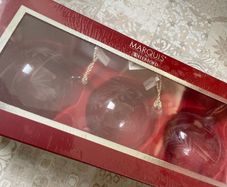 Vintage Marquis by Waterford Baubles Christmas Celebrations Ornaments Set of 3