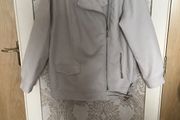 Oversized Cream leather jacket Size 10