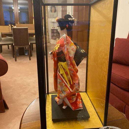 Rare japanese geisha ornament