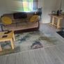 3 & 2 Seater Sofa Suite Beige/Brown Cord  Good Condition Image 3