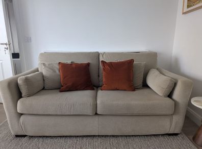 Oatmeal 3 seater Sofa