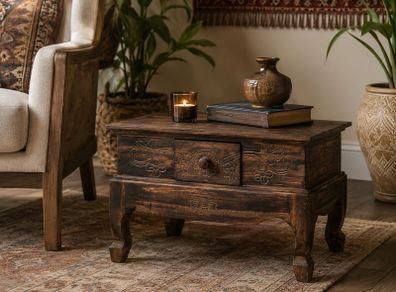 Handmade oriental side table coffee table Bali
