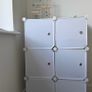 6 cube storage unit with doors. Image 2