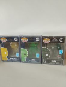 Funko Pop! Marvel Art Series  Infinity Saga & Black Panther (Set of 3)
