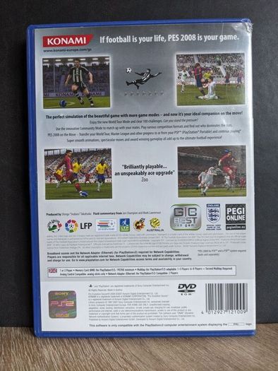 PES 2008 - PS2 complete in box