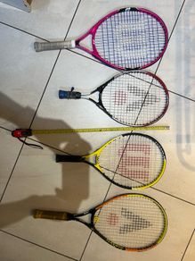 Children's tennis rackets.