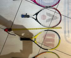 Children's tennis rackets.