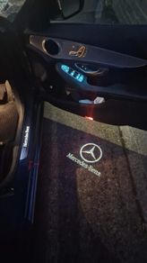 4Pcs Car Door Logo Light Projector Welcome Lights Compatible with Mercedes Benz Accessories A B C E M G GL GLA GLC GLE  Class 4dr W205 W213 W176 W166 W212