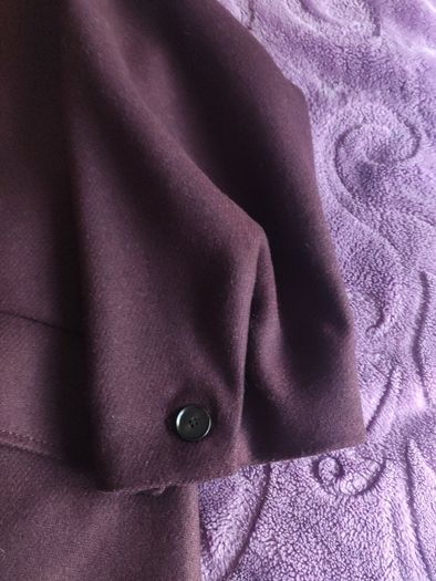 Zara Oversized Long Wool Blend Coat Burgundy  XL - NWOT