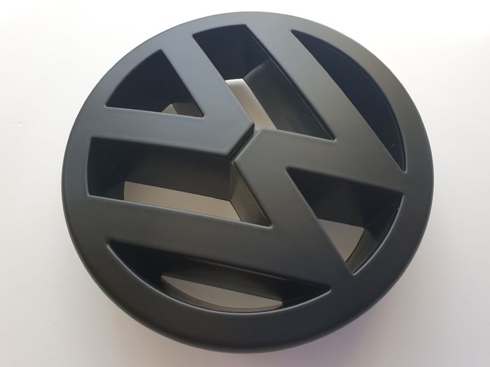 VW Golf Mk5 125mm full Matt Black Grill Badge Emblem bonnet GTI TDI