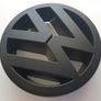 VW Golf Mk5 125mm full Matt Black Grill Badge Emblem bonnet GTI TDI Image 4