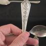 Collection of 11 Vintage Newbridge Silverware Celtic Dragon Design Spoons from Jurys Hotel Image 7