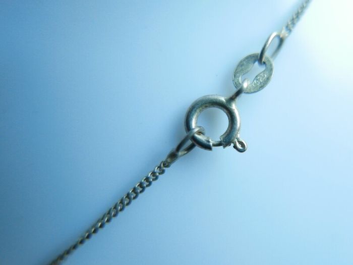 Sterling Silver 925 Necklace and Pendant L16" - 3,92g