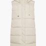 New, unworn: Cream panelled puffer gilet - quilted waistcoat Image 2