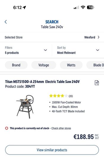 Electric Table Saw
