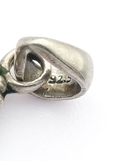 Vintage 925 Sterling Silver Labradorite Pendant