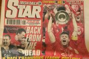 Liverpool FC Football Memorabilia Champions League Daily Star 2005 Istanbul