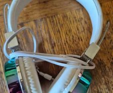 white headphones