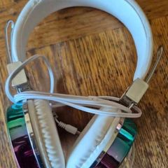 white headphones