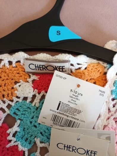 Hand crochet girls shrug