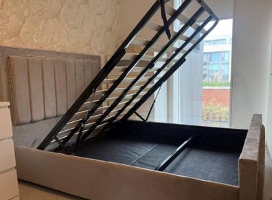 Double size storage bed