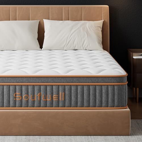 Double Mattresses 10 Inch Hybrid Memory Foam Mattress 4FT6, Pocket Spring Double Mattress Medium Firm with Motion Isolation, Hybrid Zoned Coil Orthopedic Matress in a Box, with OEKO TEX(135x190x25cm)