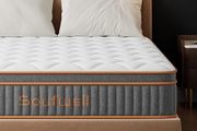 Double Mattresses 10 Inch Hybrid Memory Foam Mattress 4FT6, Pocket Spring Double Mattress Medium Firm with Motion Isolation, Hybrid Zoned Coil Orthopedic Matress in a Box, with OEKO TEX(135x190x25cm)
