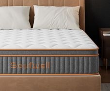 Double Mattresses 10 Inch Hybrid Memory Foam Mattress 4FT6, Pocket Spring Double Mattress Medium Firm with Motion Isolation, Hybrid Zoned Coil Orthopedic Matress in a Box, with OEKO TEX(135x190x25cm)