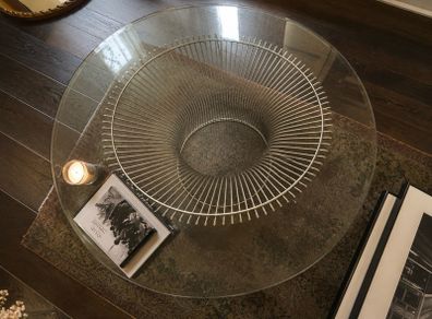 Vintage Glass Coffee Table