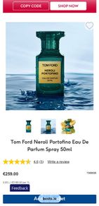 TOM FOrD Neroli Portofino pafum