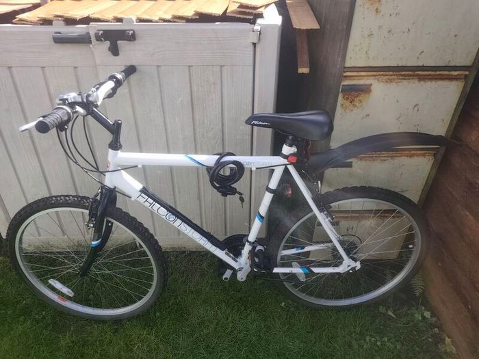 men's bike good condition equipped with extras, rear mudguard, front, rear light, pump, kickstand, lock ! no offer!