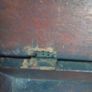 Rustic Vintage Wooden Box Carpenter Tool Tray Brass Handle Image 9